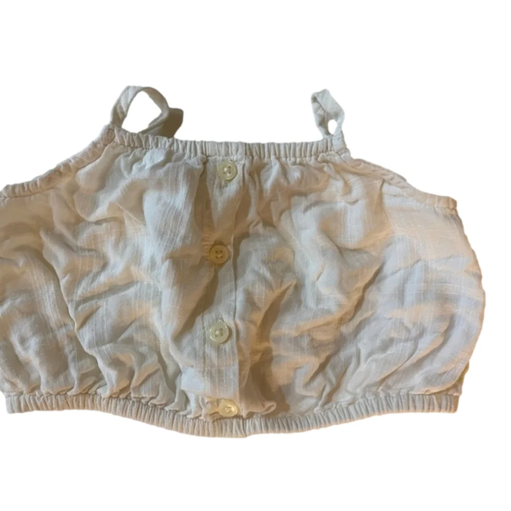 baby Girl Old Navy Bloomer and Crop top set 6-12M White - Picture 2 of 6